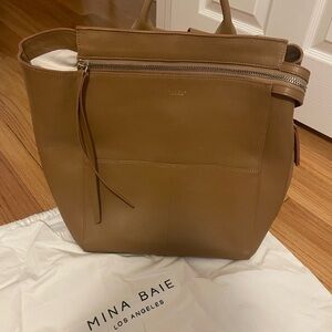 Mina Baie Tan Baby Bag